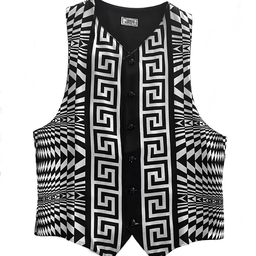 Rare Gianni Versace optillusion vest from the 90s